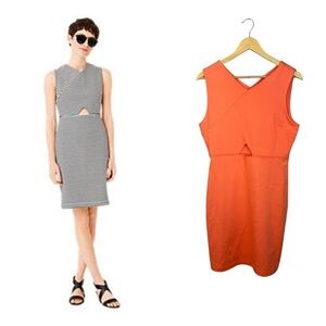 NWT Kate spade cut out pencil dress peach M